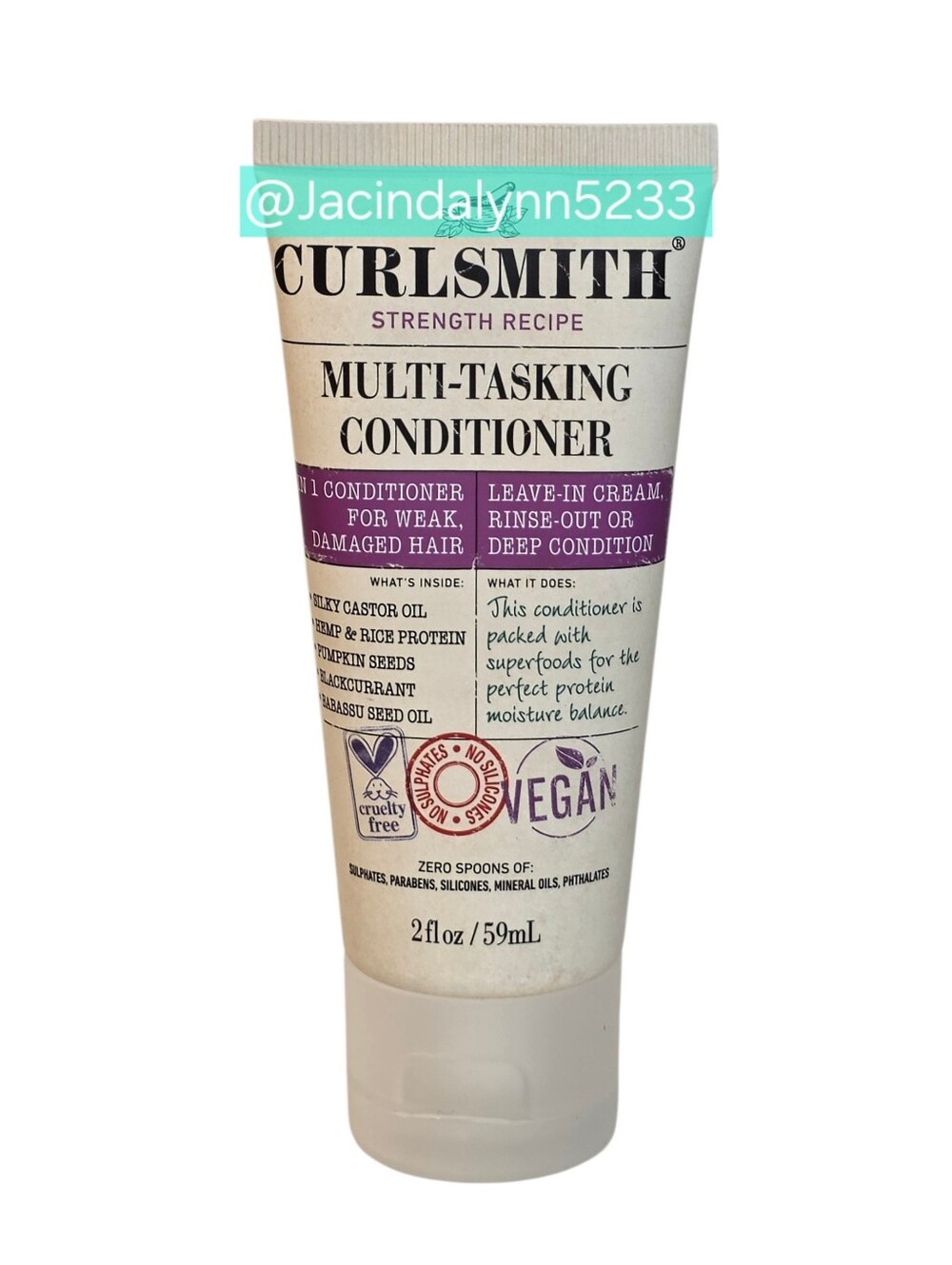 Curlsmith Multi-Tasking Conditioner Travel Size Deep Vegan Haircare Treatment